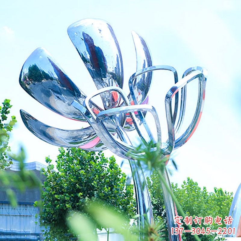 山西精美不锈钢玫瑰雕塑