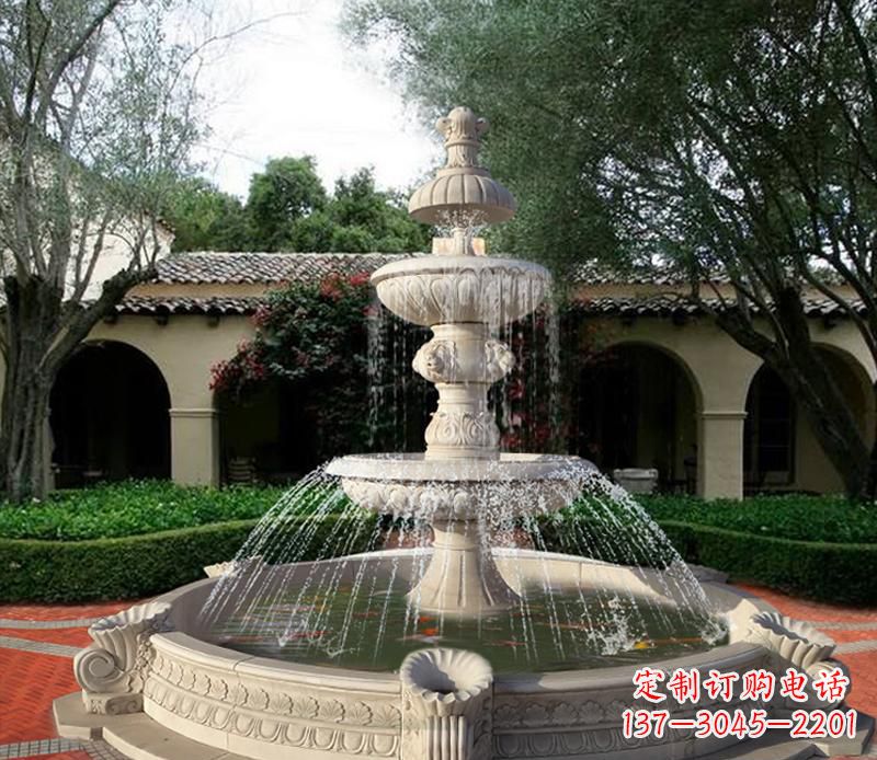 山西大型景观喷泉石雕 (2)