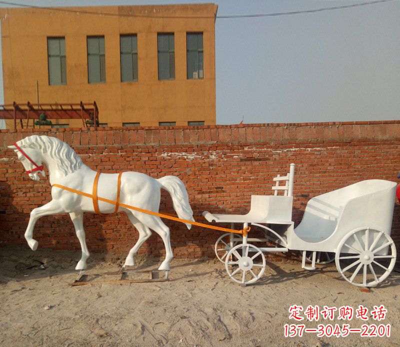 山西大型欧式马车动物铜雕塑