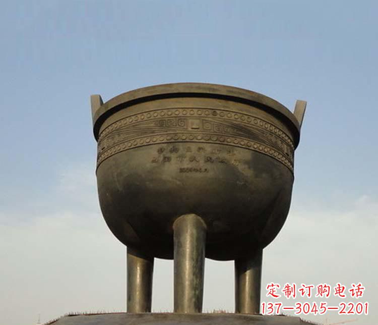 山西精美铜香炉雕塑