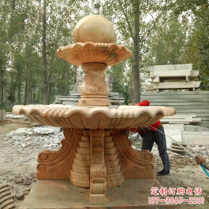 山西巨型石喷泉雕塑