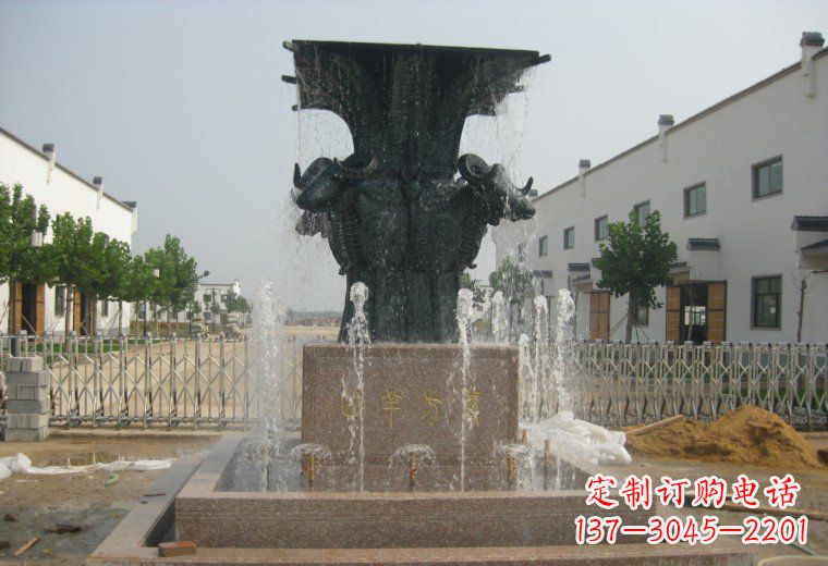 山西精美铜制喷泉雕塑