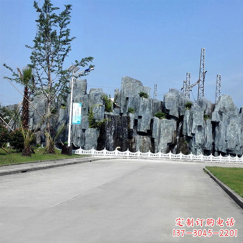 山西大型塑石假山雕塑