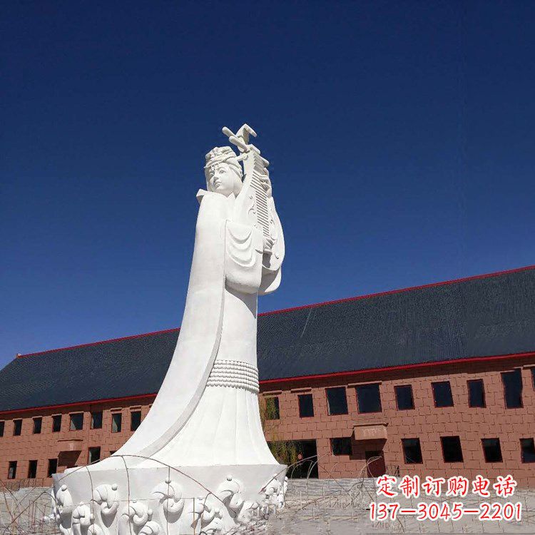 山西中国古代四大美女之王昭君出塞石雕塑