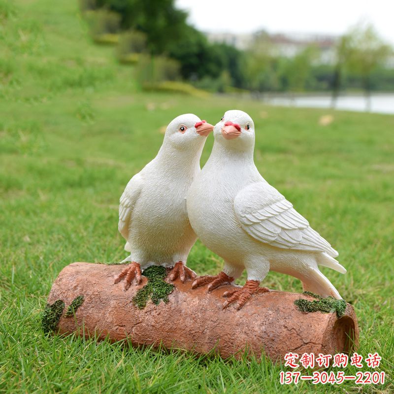 山西精美大型和平鸽雕塑