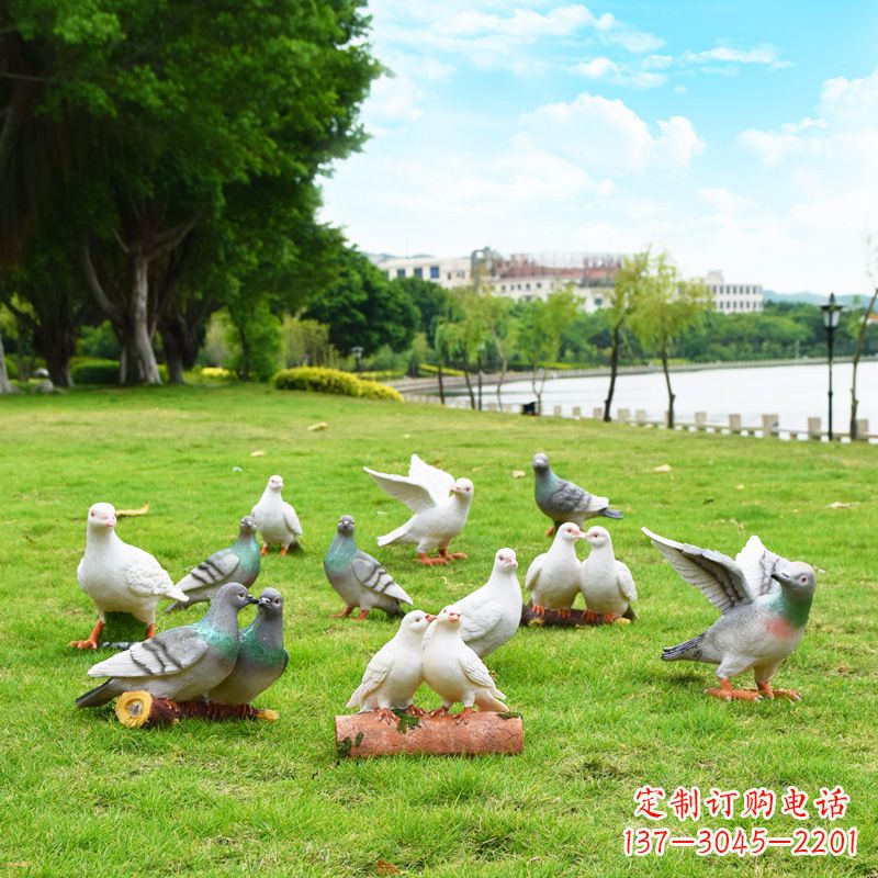 山西大学和平鸽雕塑