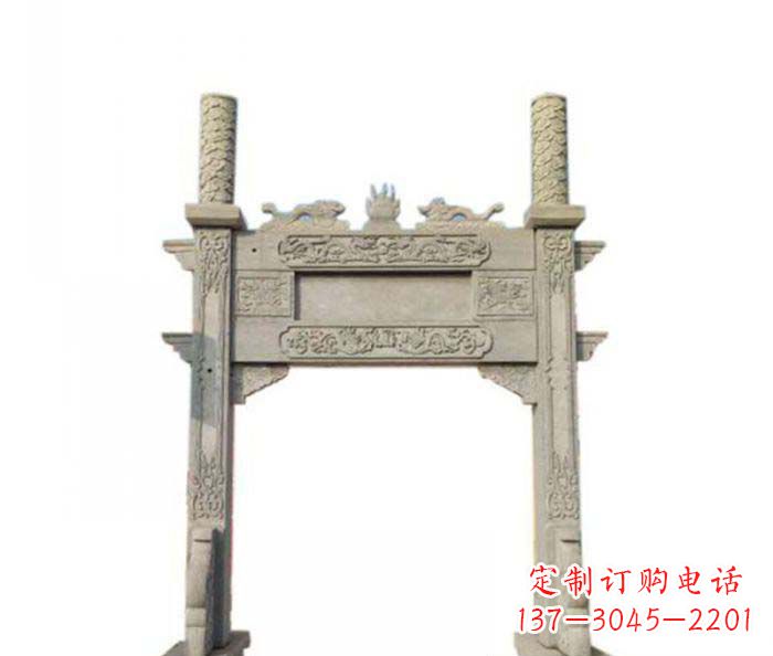 山西产品名称中领雕塑-牌坊石雕