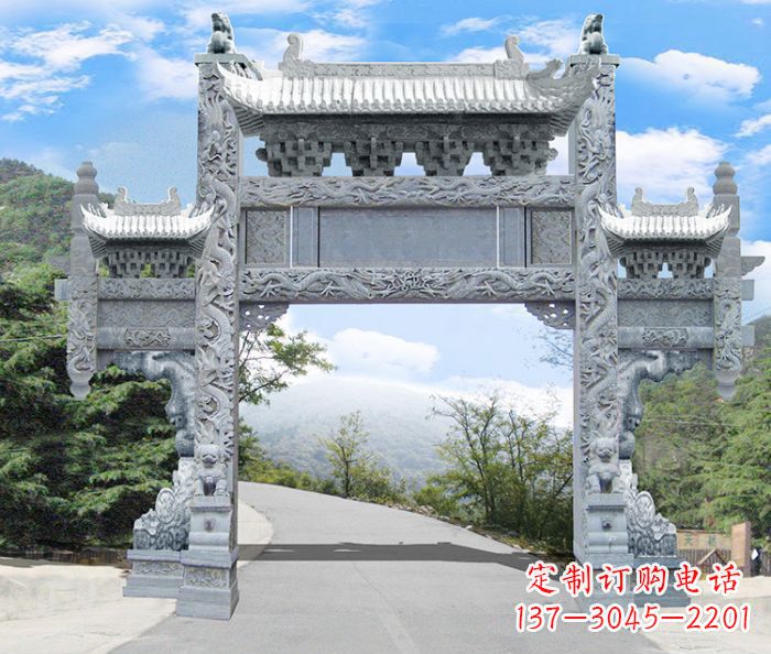 山西精美牌坊雕塑