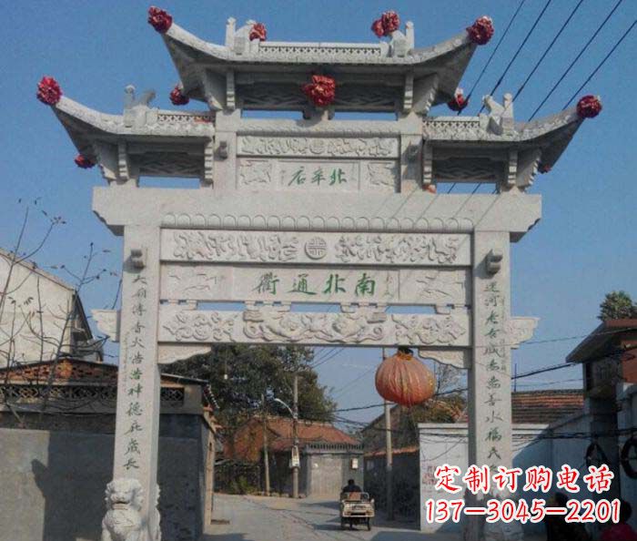 山西优质大理石牌坊雕塑