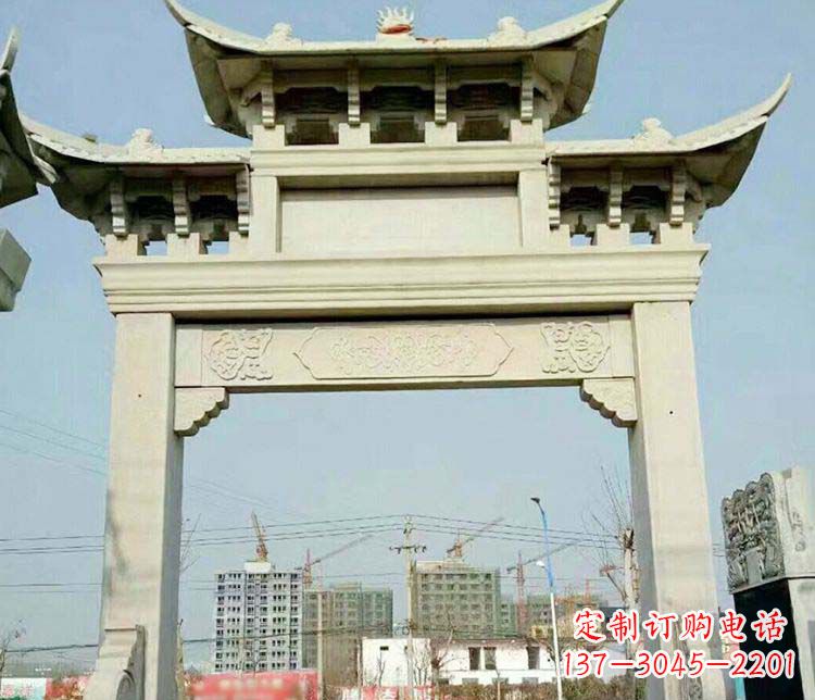 山西精美牌坊石雕