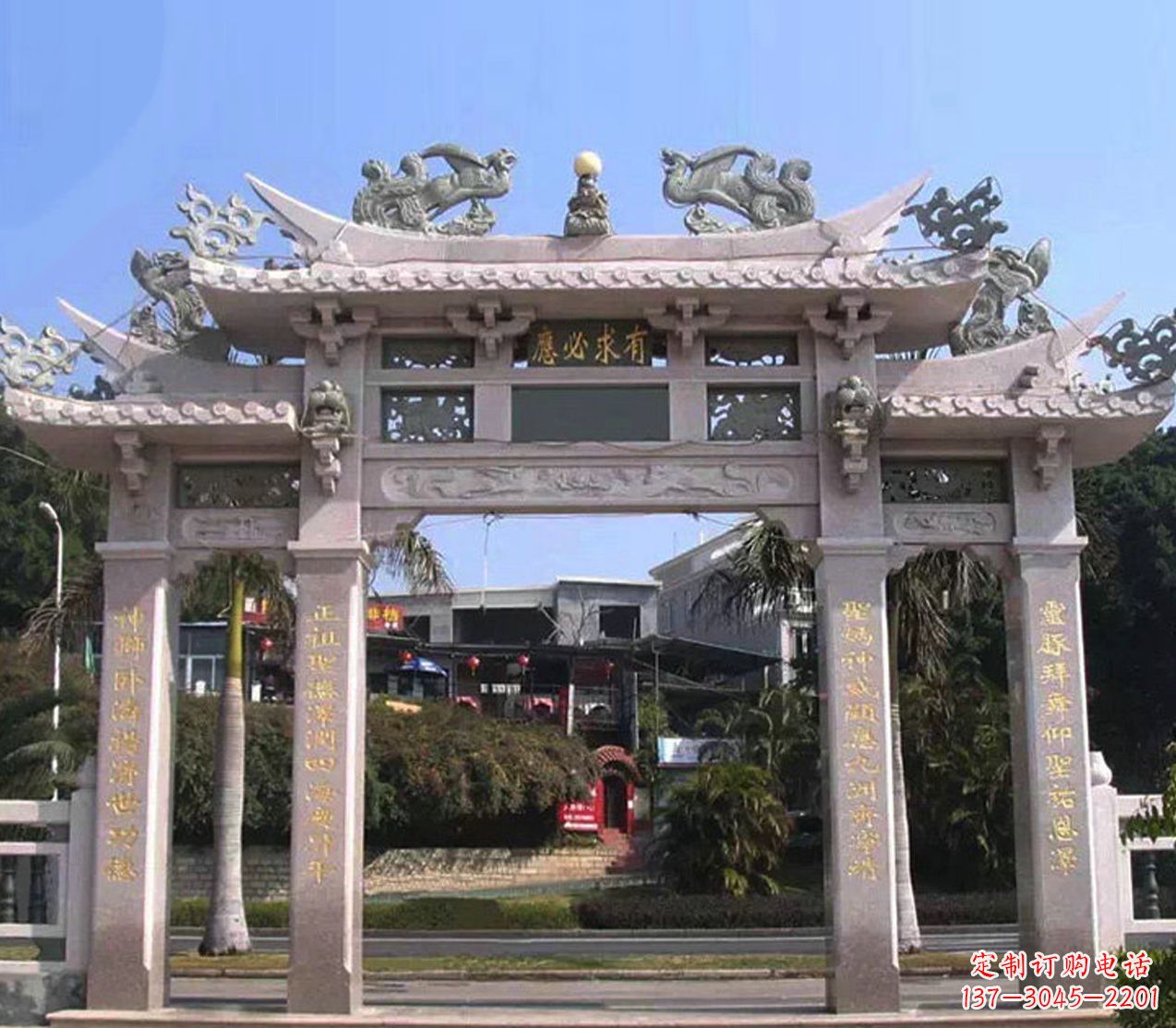 山西精美石雕牌坊雕塑——传承文化的艺术精品