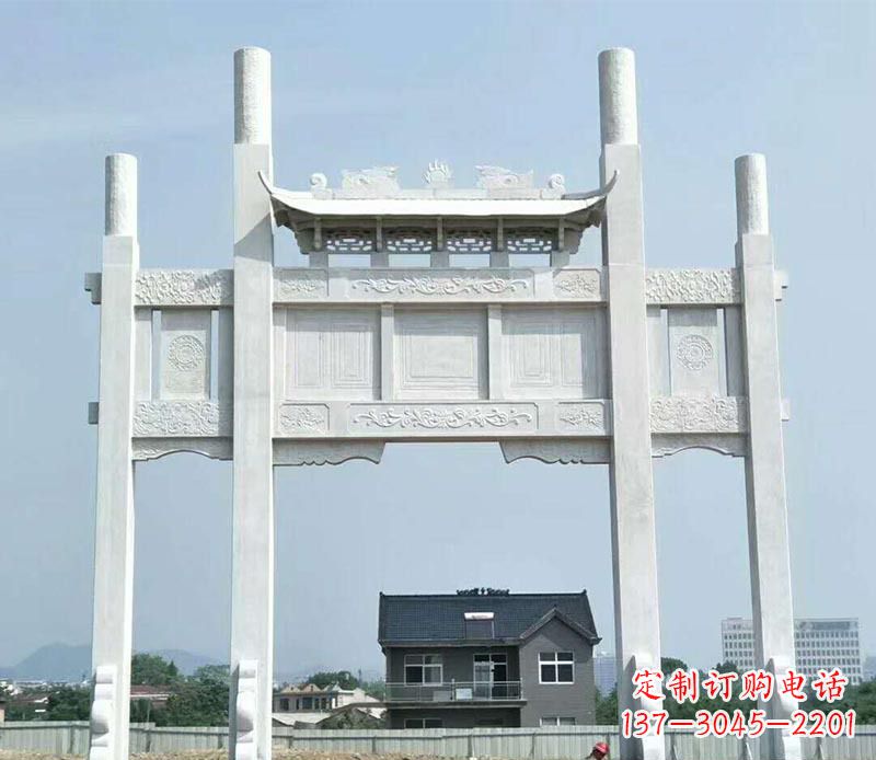 山西精美牌坊雕塑