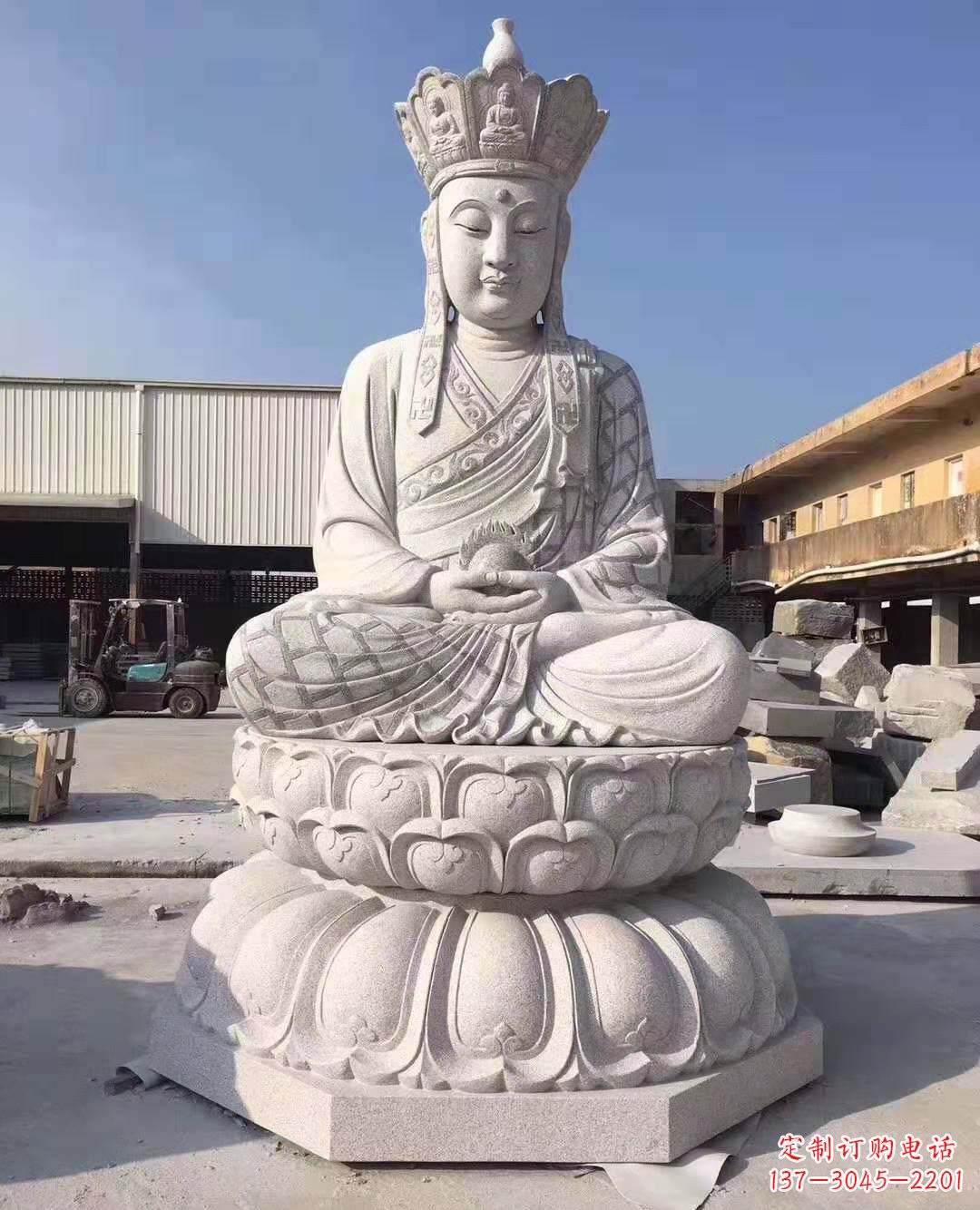 山西精美雕塑——地藏王石雕佛像摆件