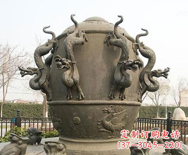 山西精美地动仪铜雕