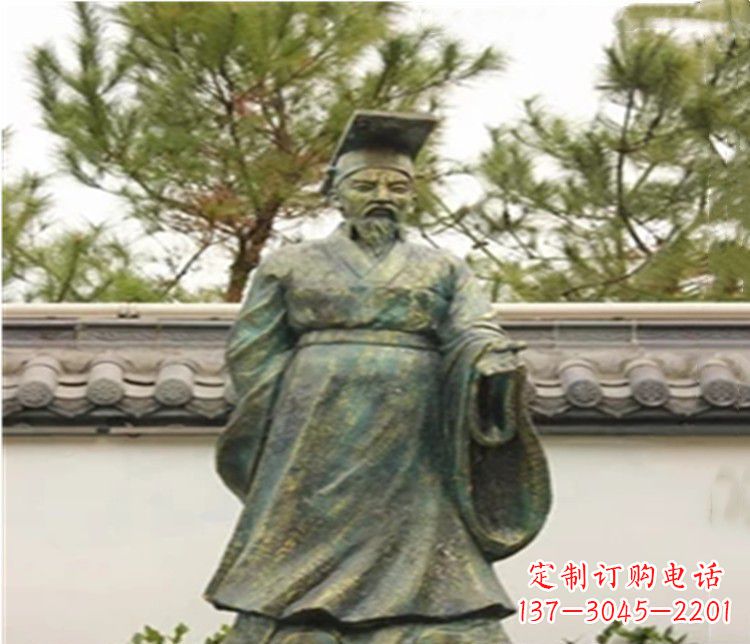山西帝王汉武帝人物铜雕