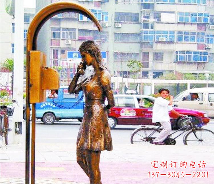 山西女孩铜雕塑——艺术的象征