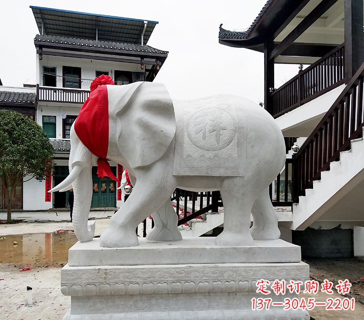 山西精致大象雕塑