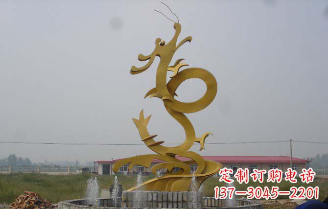 山西不锈钢龙雕塑,激发热血活力
