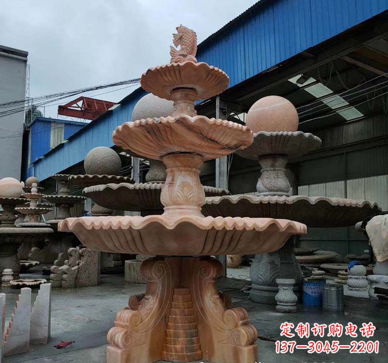 山西跌水钵石雕喷泉