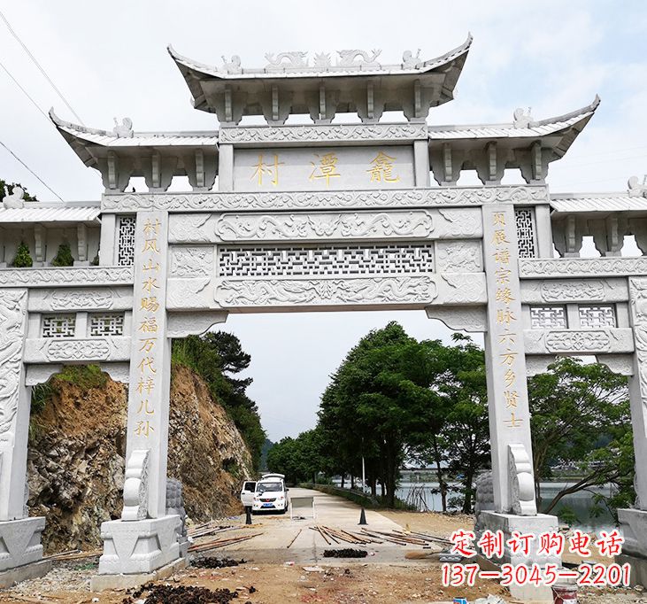 山西东夏侯石牌坊雕塑专业的定制雕塑制作商