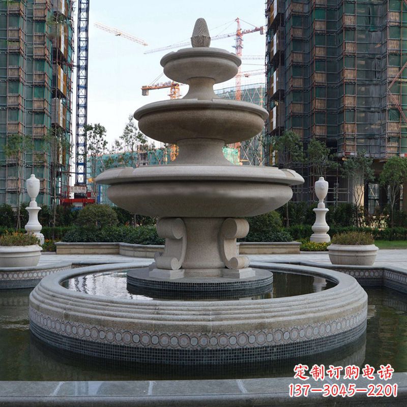 山西东阳石雕喷泉雕塑定制