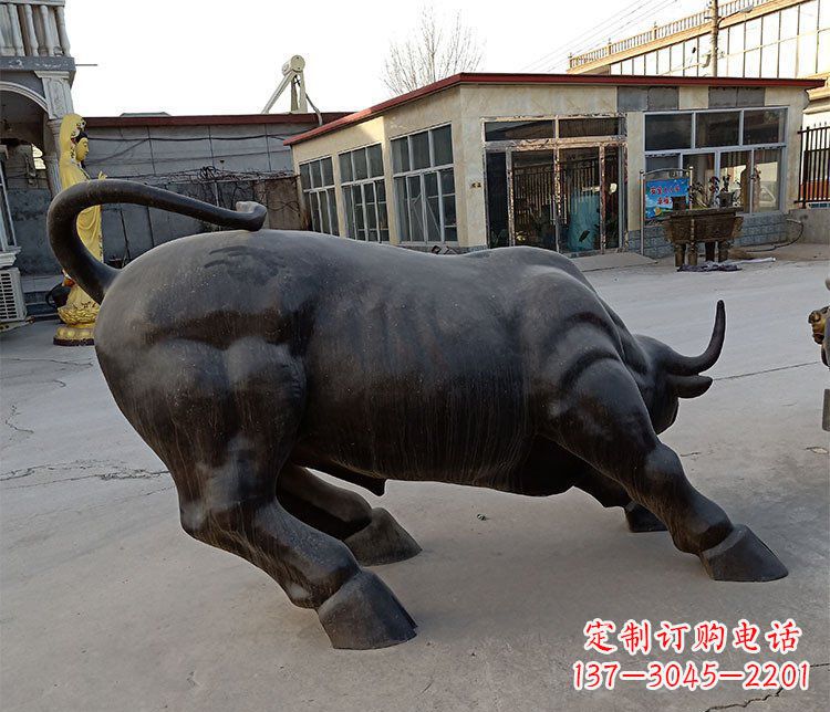 山西动物牛铜雕塑 (2)