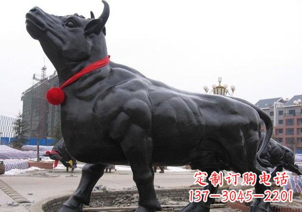 山西动物铜雕-牛