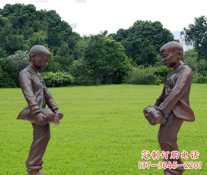 山西中领雕塑精致的儿童铜雕雕塑
