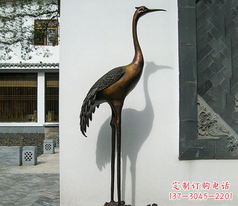 山西仙鹤雕塑,精美绝伦,艺术动人