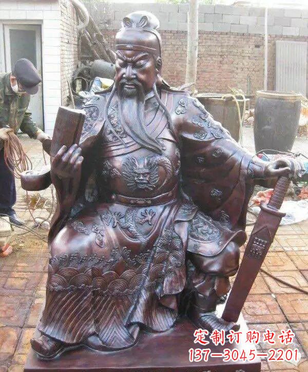 山西关公铜雕——象征着一份久远精神的传承