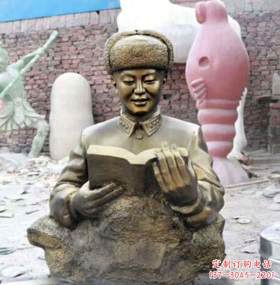 山西中领雕塑精美雷锋铜雕塑