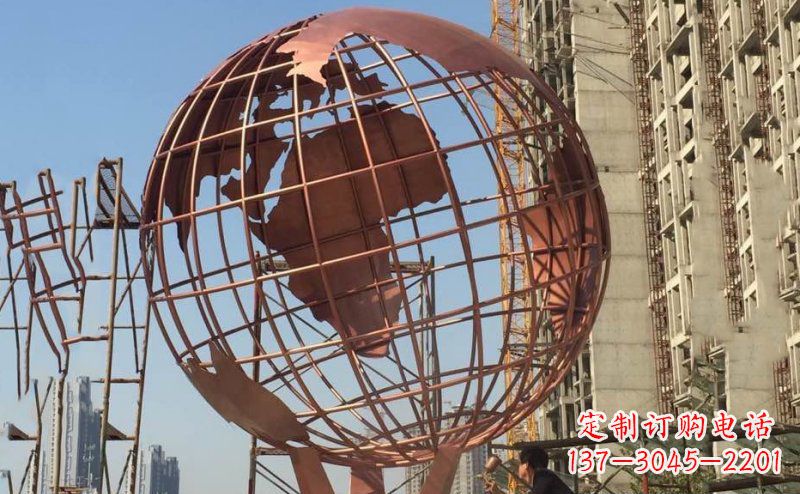 山西锻铜不锈钢地球雕塑