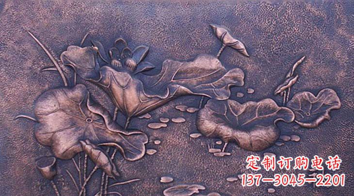 山西锻铜荷花雕塑