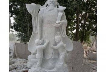 山西大理石财神雕塑——守护家庭繁荣