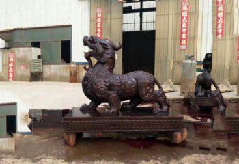 山西独角兽铸铜雕塑—精雕细琢的艺术瑰宝