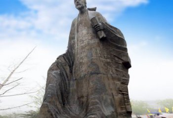 山西中领雕塑-大型景区景点历史名人杜甫雕像