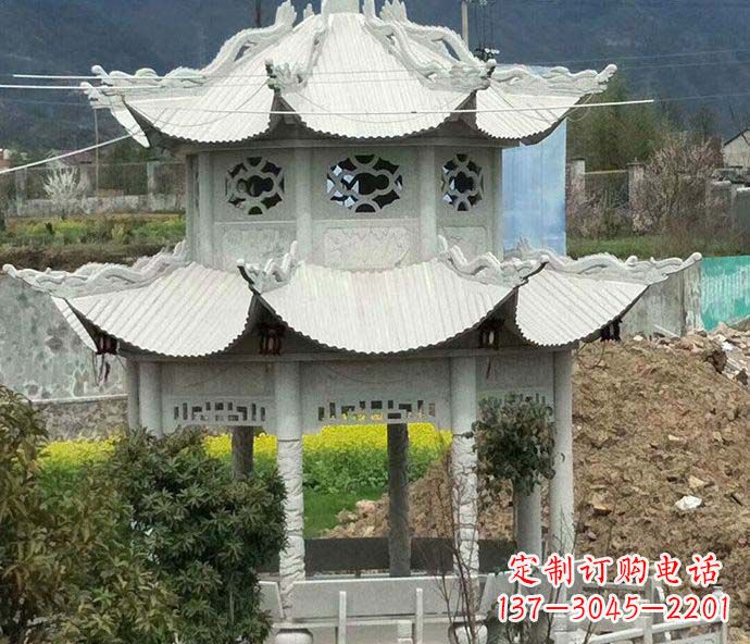 山西古典凉亭石雕