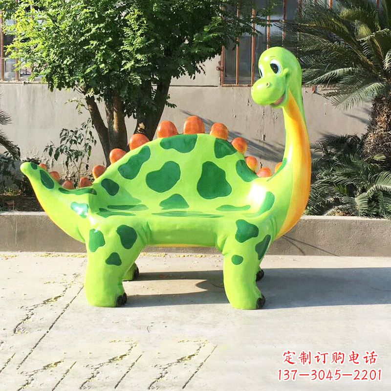 山西玻璃钢恐龙雕塑座椅