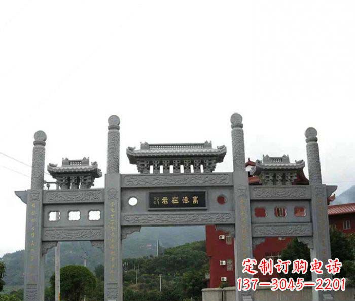 山西牌坊雕塑·精美雕刻·传承古老文化