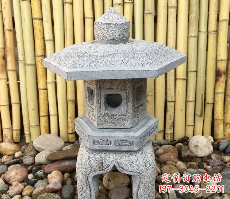 山西精美仿古灯笼石雕