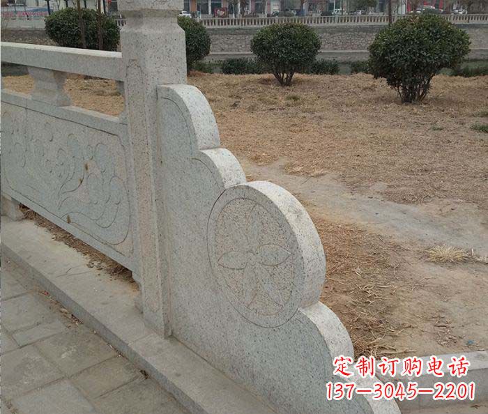山西精美仿古护城河石雕栏板