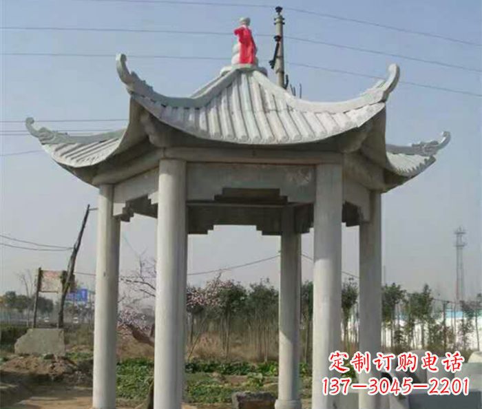 山西典雅的仿古凉亭石雕