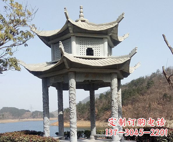 山西古典凉亭石雕