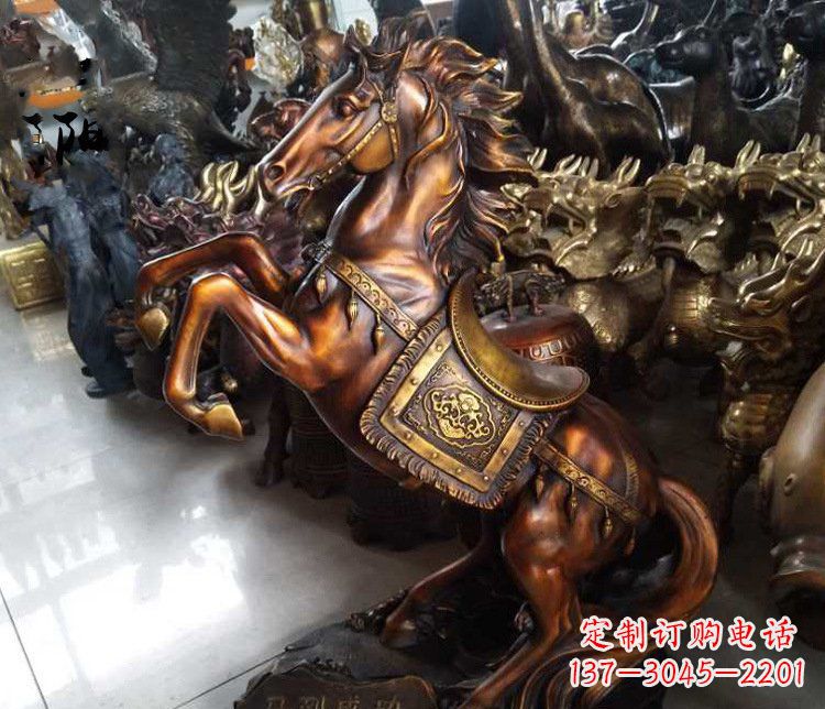 山西精致仿古马雕塑
