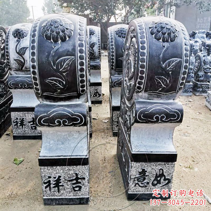 山西仿古门枕石门墩雕塑