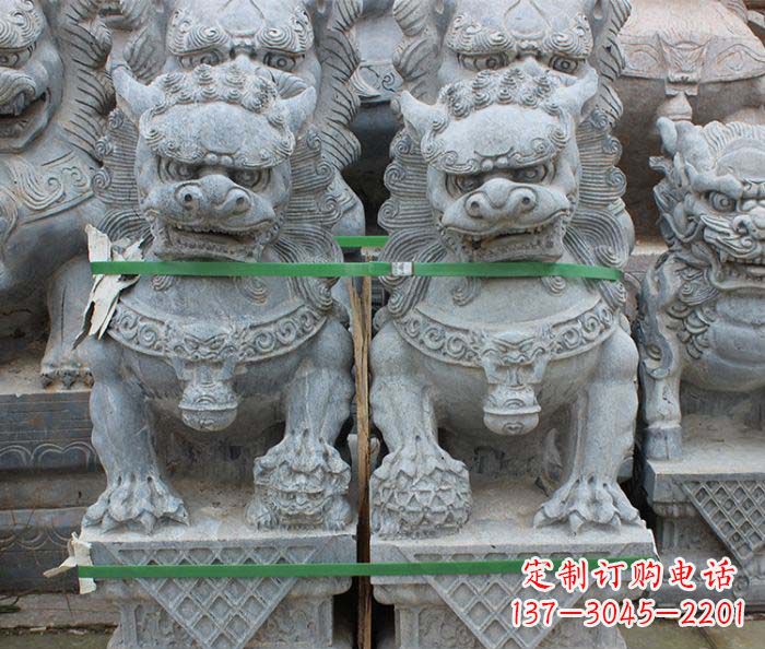 山西仿古瑞兽狮子石雕