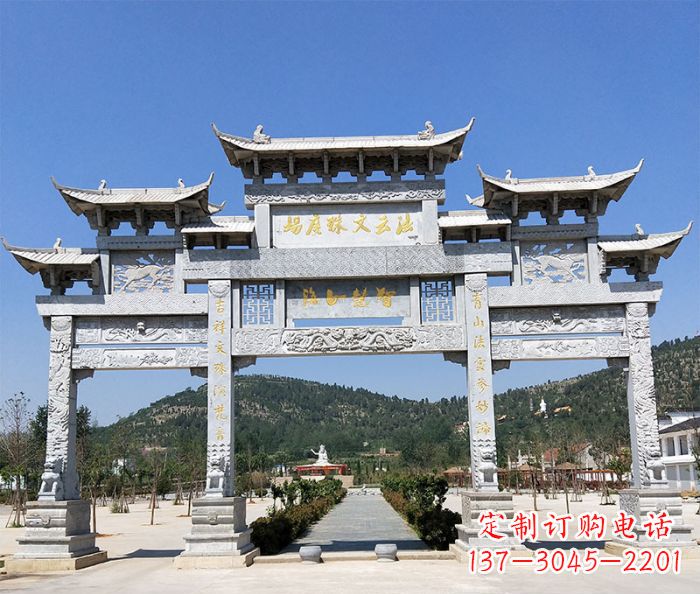 山西特色牌坊石雕