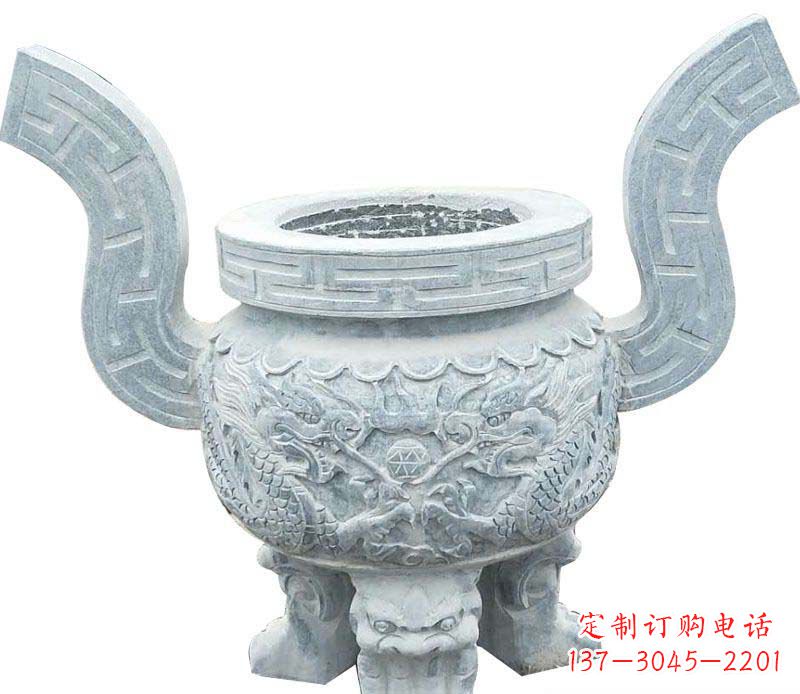山西精美仿古香炉石雕