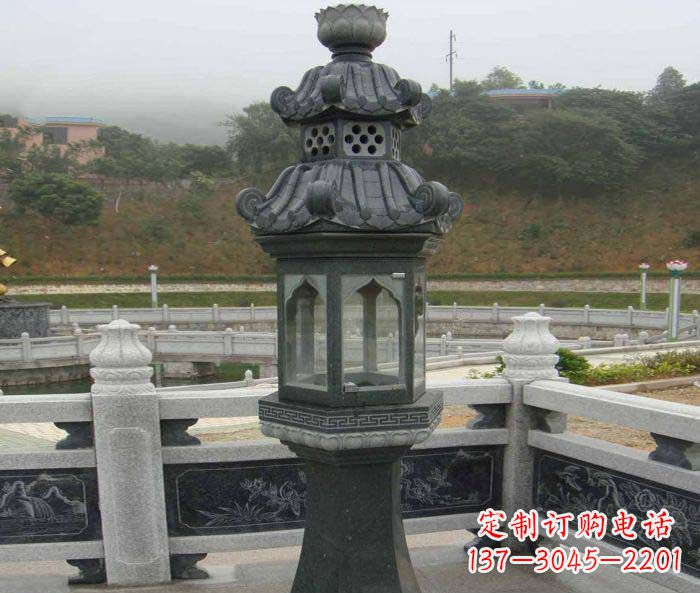 山西仿古石灯公园景观石雕