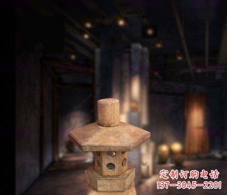 山西仿古石灯公园石雕